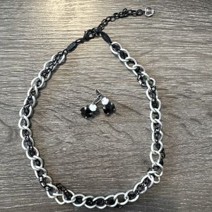 Sabika Chain Necklace and Earring Bundle